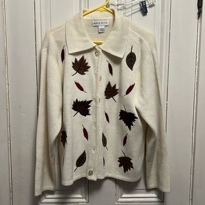 Large fall button up sweater